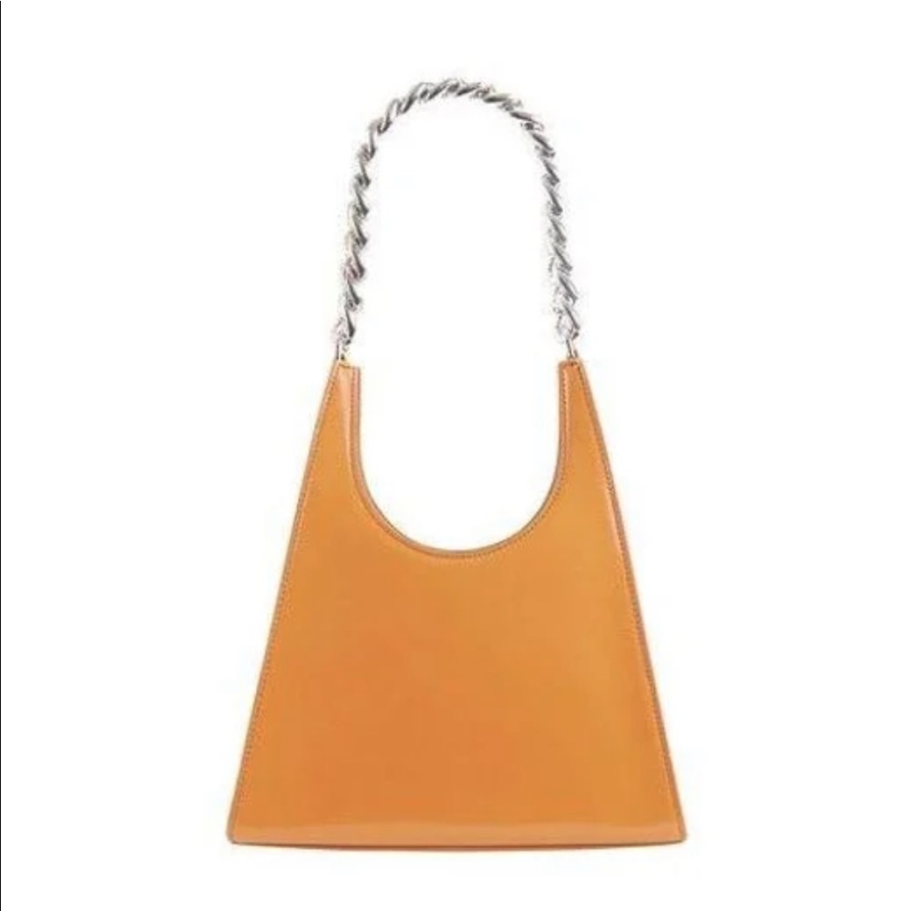 Staud Rey Chain Bag Brown Leather